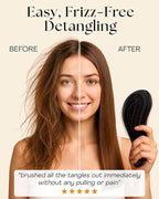 Lily England Teen Girl Gifts Trendy Stuff - Gentle Detangler Hair Brush for Curly, Thick, Straight & Natural Hair - Attractive Gift for Teen Girls with Flexible Bristles for Wet & Dry Hair, Rose-Gold