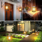 UBright 2 Pack Solar Lantern Lights Outdoor Waterproof Metal Hanging Solar - Image 7