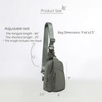 ODODOS Daily Sling Bag with Adjustable Straps Crossbody Chest Bag Lightweight - Image 6