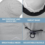 Sun Hat for Men Women with Neck Flap, UPF 50+ UV Protective Hiking Fishing Hats - Image 4