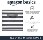 Amazon Basics Cube Organizer Storage Bins Handles, Collapsible Fabric, - Image 2