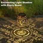 Solar Lanterns Outdoor Waterproof Hummingbird and Iris Garden Decor Gifts - Image 5