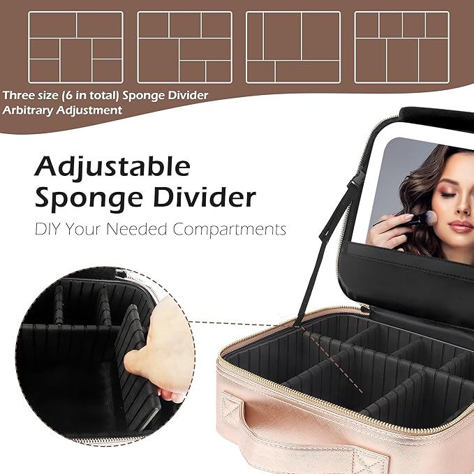 MOMIRA Travel Makeup Bag Cosmetic Bag Makeup Organizer Bag - Image 5