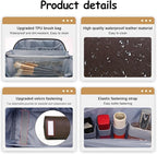 BOYATU Travel Makeup Bag Organizer Cosmetic Bag: 3 Pcs Set Make up Bags - Image 4