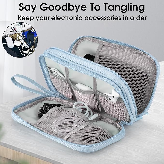 Leather Travel Electronic Organizer - Image 6
