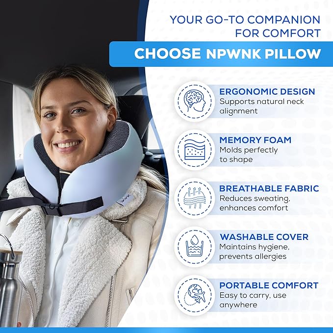 Pure Memory Foam Travel Pillows - Image 6