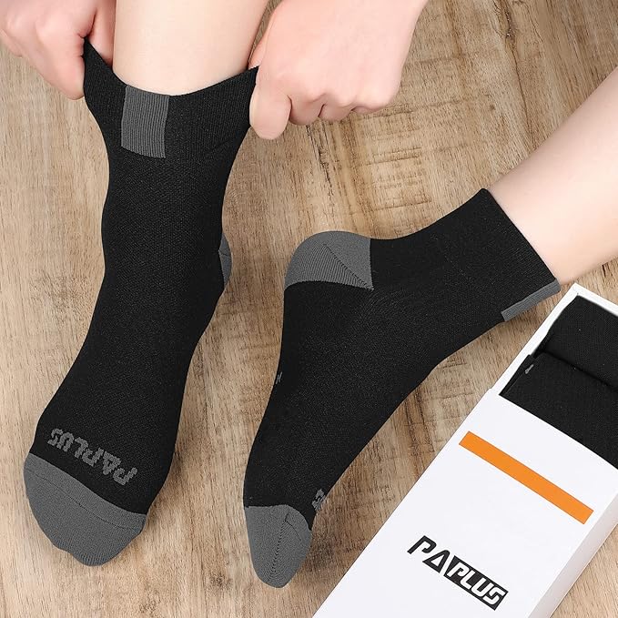 PAPLUS Ankle Compression Socks for Women 6 Pairs, Running Athletic Socks - Image 6