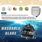 3 Pack Detachable Adjustable Pet Dog Grooming Clipper 5-in-1 Blade Compatible with WAHL Professional Animal Blade Arco, Bravura, Chromado, Creativa, Figura, and Motion Pet, Dog, and Horse Clippers