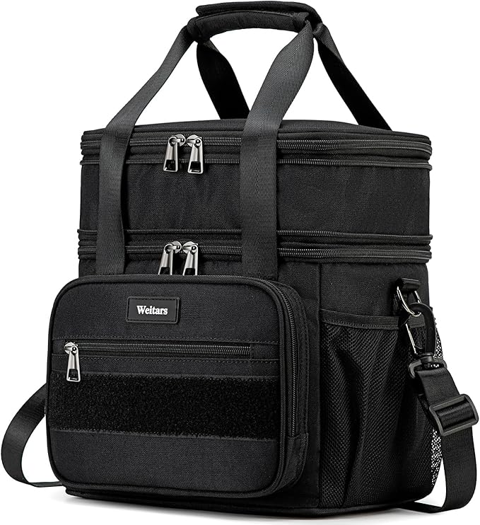 Weitars Lunch Box for Men Women Dual Compartment Lunch Box Heavy Duty Large by Weitars