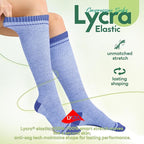 Mens Compression Socks for Men Women, 15-20 mmHg Bamboo Viscose Knee High Soft - Image 4