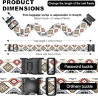 2 Pack Luggage Straps, Adjustable Cute Printing - Image 7