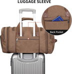 WITZMAN Mens Duffle Bags for Traveling Canvas Weekender Travel Bag Expandable - Image 7