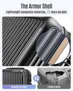 LIGHT FLIGHT Carry On Luggage 22x14x9 Airline Approved, Durable Hard Shell - Image 4