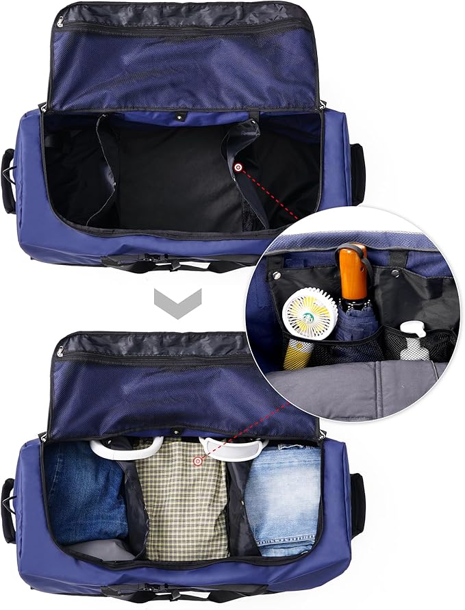 CONTAIL 32”110L Expandable 140L Rolling Duffle Bag - Image 5