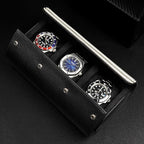 MOZSLY Watch Roll Travel Case 3 Slots Portable Box - Image 7