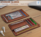 BULLIANT Men Wallet, Slim Leather Wallet Money Clip Card Hodler - Image 2