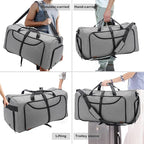 80L Duffle Bag for Travel, Large Foldable Waterproof Travel Duffel Bags - Image 5
