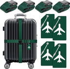 Weewooday 8 Pcs Luggage Straps Suitcase Tags Set by Weewooday