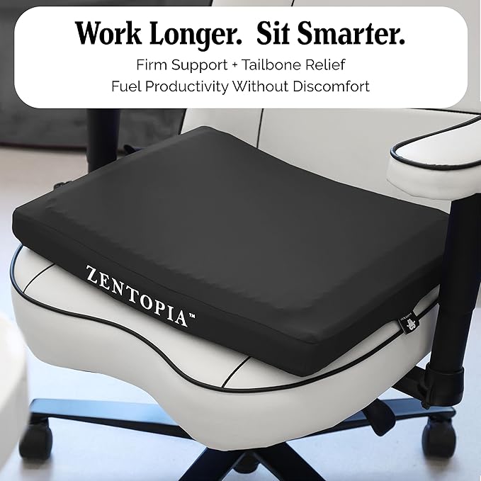 Gel and Memory Foam Seat Cushion – Office – Ergonomic Cushion Pad - Image 7