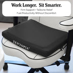 Gel and Memory Foam Seat Cushion – Office – Ergonomic Cushion Pad - Image 7