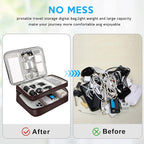 CILLA Electronic Organizer Travel Case, Travel Cord Organizer Case Portable - Image 4