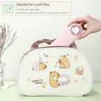 DEVICO Travel Utensils with Case Cute, Reusable Silverware - Image 3