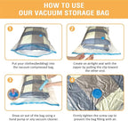 10 Jumbo Vacuum Storage Bags, Space Saver Bags Compression Storage Bags - Image 7