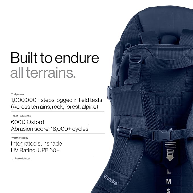 Vandra™ River - Scandinavian Hiking Baby Carrier Backpack - Gravity Lock™ - Image 6