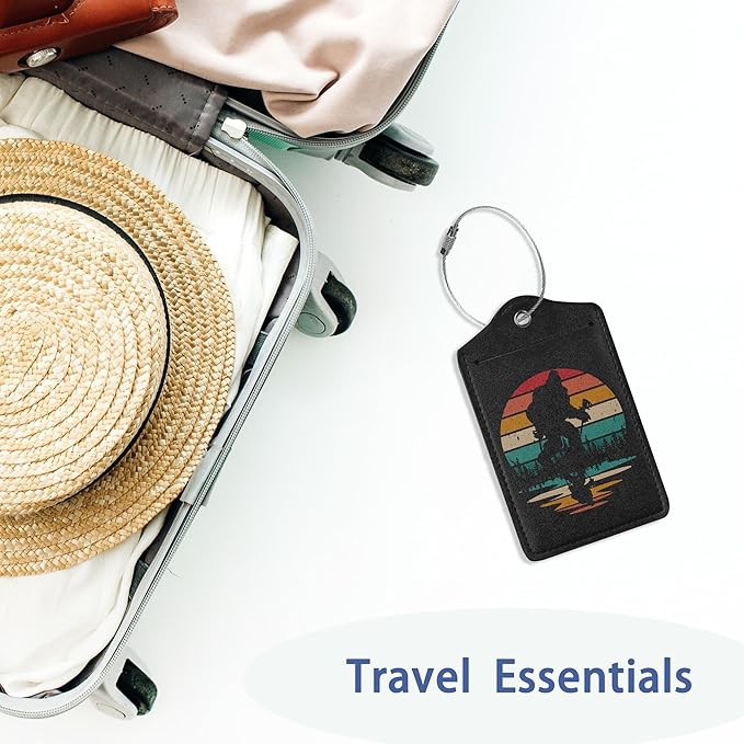 2Pcs Luggage Tag for Suitcase Sasquatch Cute Suitcase Tag - Image 5