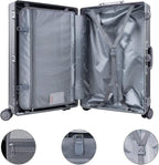 TRAVELKING All Aluminum Luggage Zipperless Hard Shell Luggage Case - Image 3