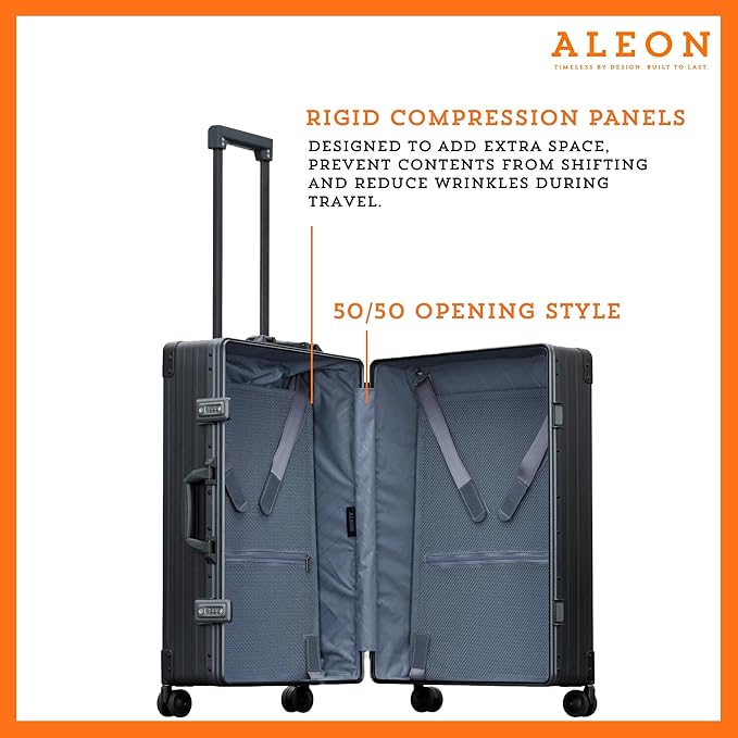 Aleon All Aluminum Lightweight 26" Carry-On Luggage - Image 3