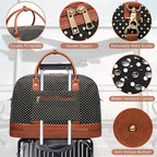 Weekender Bag for Women Canvas Overnight Bag Large Travel Tote Bag Carry on - Image 4