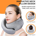 Travel Pillow - Hooded Neck Pillow Airplane Memory Foam Filling - Image 4