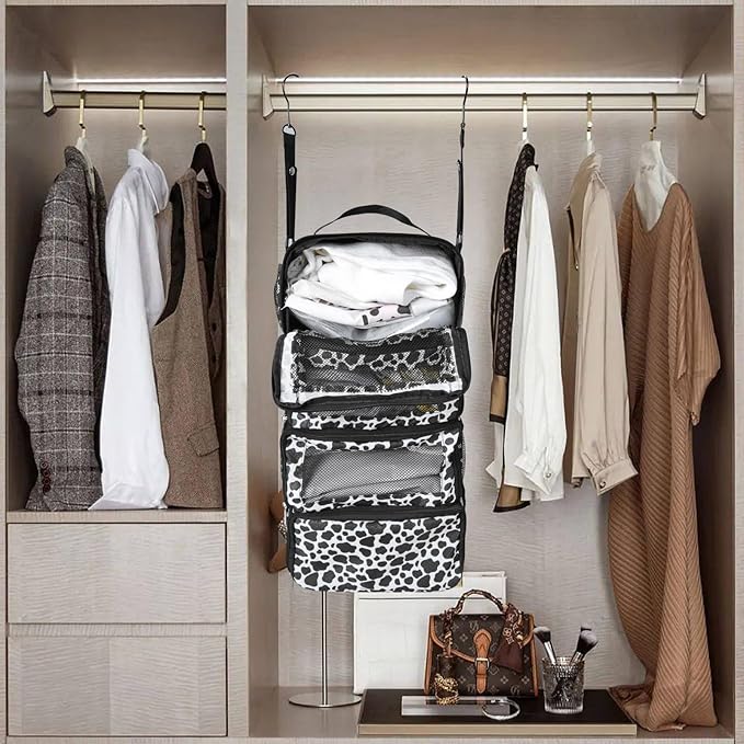 Suitcase Organizer, Travel Luggage Organizer Portable Hanging Travel Shelves - Image 7