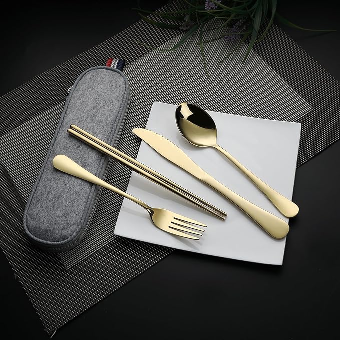 DEVICO Camping Utensils, Portable Travel Utensils - Image 2