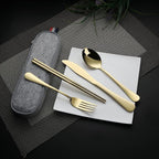 DEVICO Camping Utensils, Portable Travel Utensils - Image 2