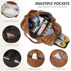 Wogarl 3PCS Leather Weekender Bag - Image 4