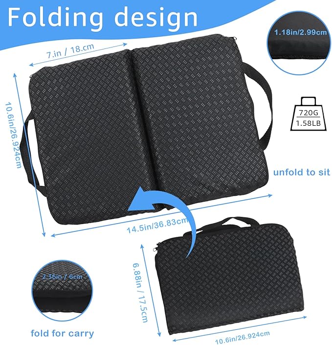 Portable Compact Seat Cushion Foldable Travel Cushion, - Image 3