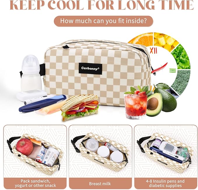 Small Cooler Bag Freezable Lunch Bag - Image 4
