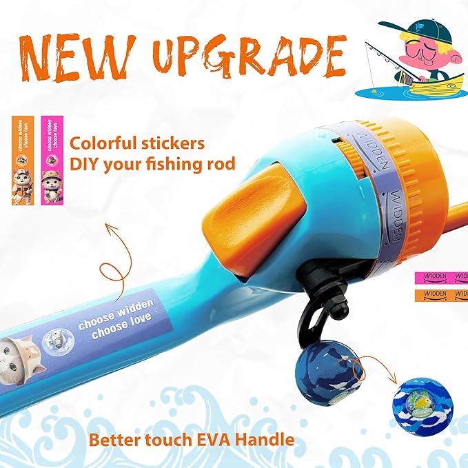 Kids Fishing Pole, Telescopic Fishing Rod, Toddler Collapsible Fishing Rod and - Image 7