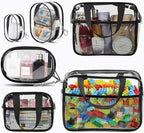 XEWEA Clear Travel Toiletry Bags & Small Electronic Accessories Organizer Case - Image 9