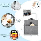 Della Gao Insulated Lunch Bag for Women Men, Waterproof Small Lunch Tote Lunch - Image 6
