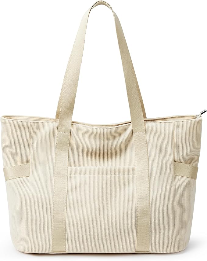 Tote Bag for Women with Zipper, Travel Tote Bags with Compartments Large by Unknown