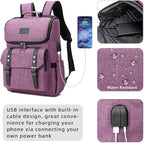 YALUNDISI Vintage Backpack Travel Laptop Backpack - Image 2