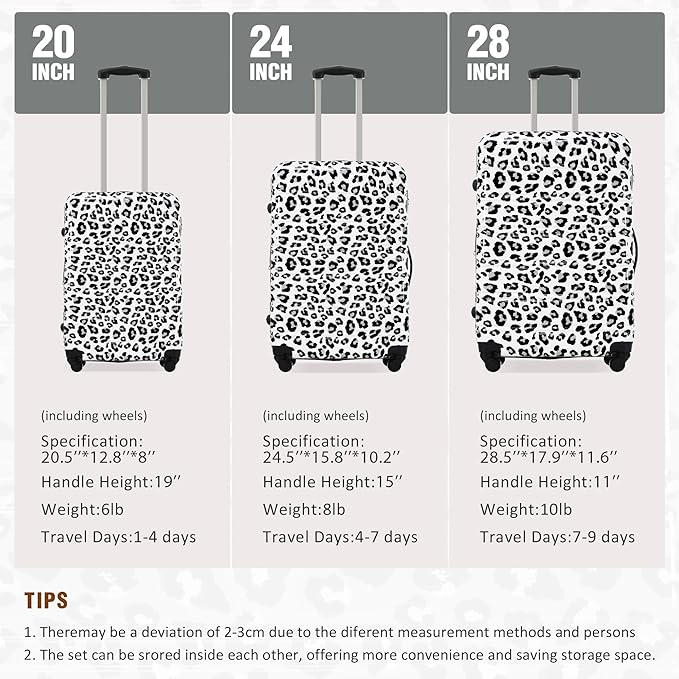 Merax Luggage Sets 3 Piece, Hardside Expandable Suitcase Set - Image 2