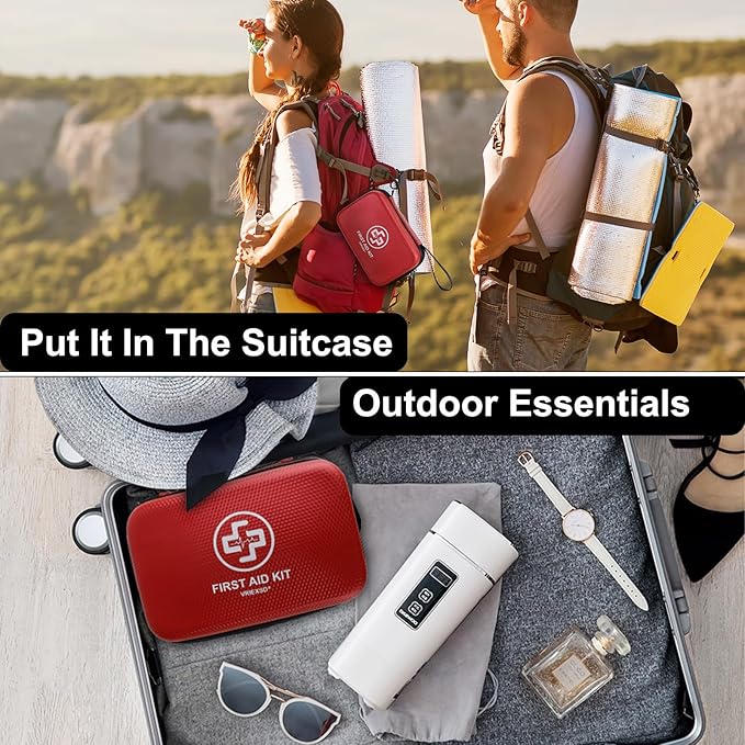 Premium First Aid Kit, 320 Piece Waterproof Hard Shell Eva First Aid Kit - Image 6