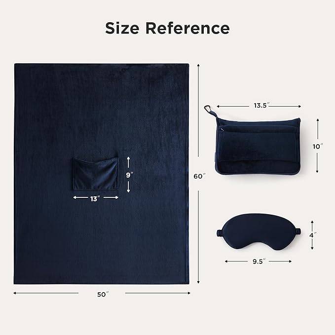 Bedsure Travel Blanket Airplane Compact - Image 6