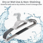 Plastic Hangers 30 Pack, Slim Hangers Non Slip - Image 3