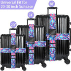 Plumes Luggage Straps for Suitcases, Adjustable Luggage Travel Belts to Keep - Image 3