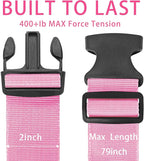 BILIONE 4 Pack Luggage Straps 79" Long Belts Keep Suitcase Secure While - Image 3